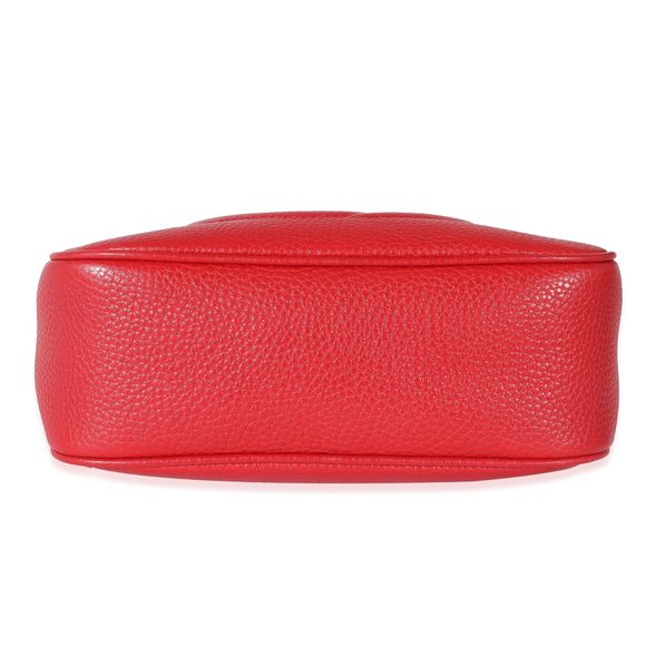 Gucci Red Pebbled Leather Soho Disco - Picture 5 of 8